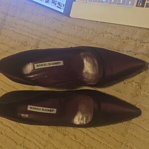 Manolo Blahnik Deep Purple Heels